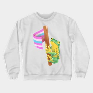 Frog Says Intersex Rights! Crewneck Sweatshirt